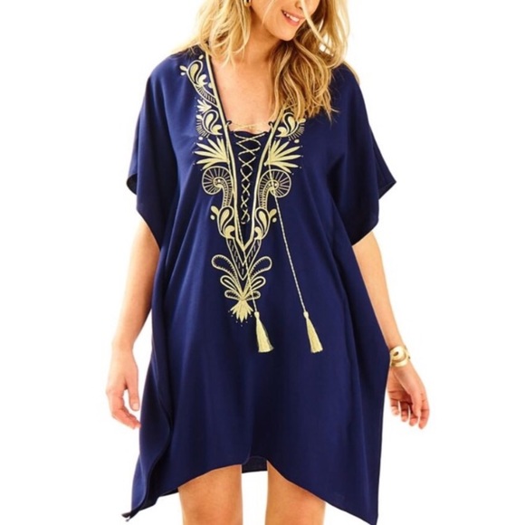 Lilly Pulitzer Other - Lilly Pulitzer Navy Chai Caftan